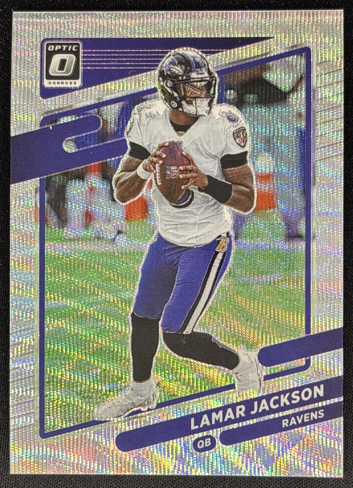 Lamar Jackson 2021 Panini Donruss Optic Wave /299 Ravens