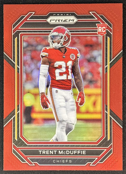 Trent McDuffie 2022 Panini Prizm Red Retail Chiefs front