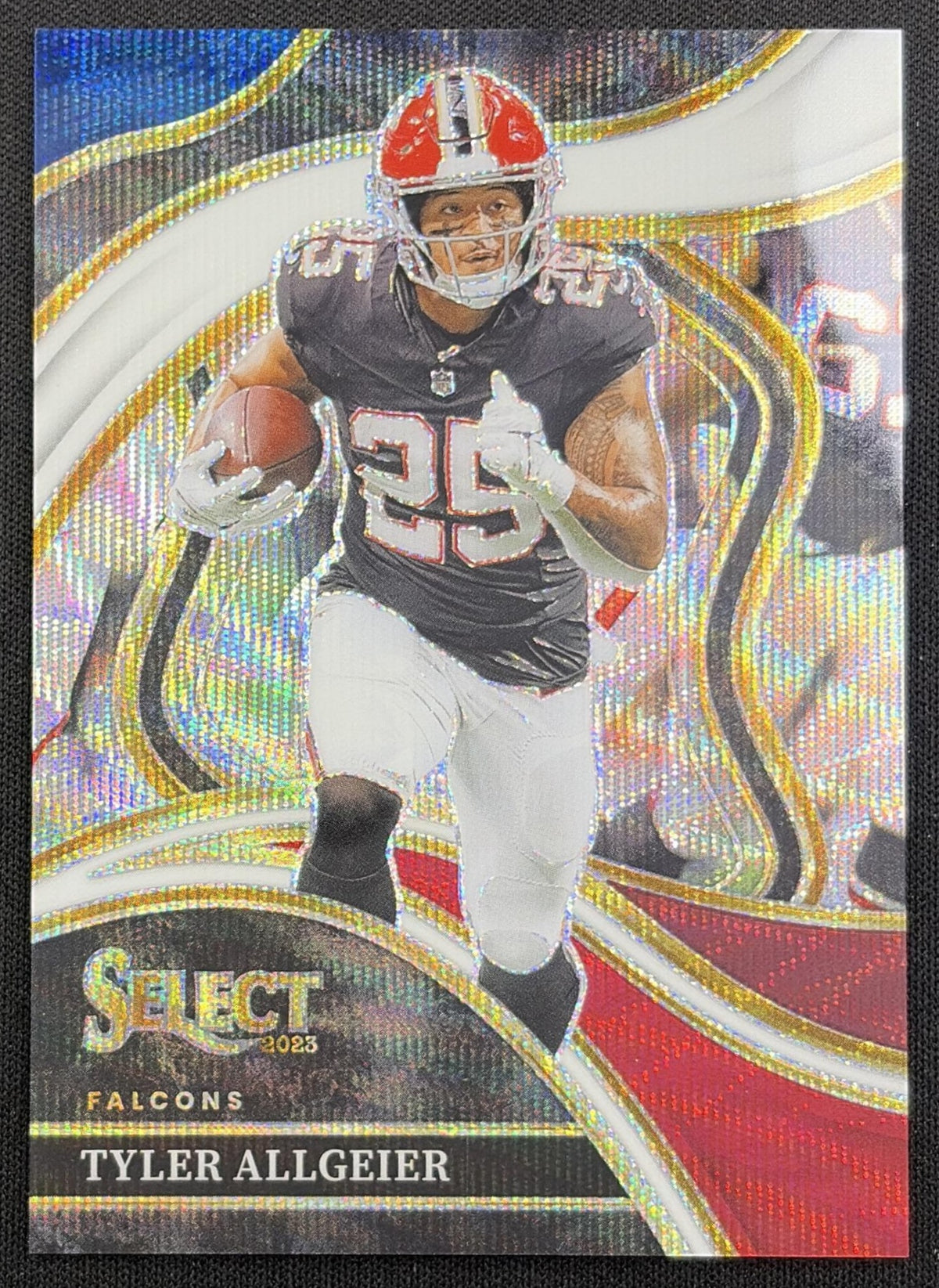 Tyler Allgeier 2023 Panini Select Tri Color Prizms /149 Falcons