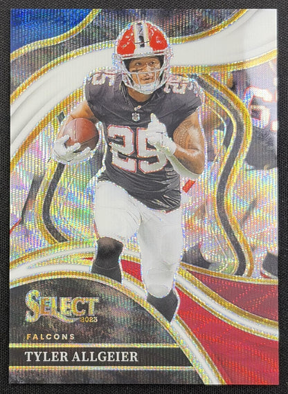 Tyler Allgeier 2023 Panini Select Tri Color Prizms /149 Falcons