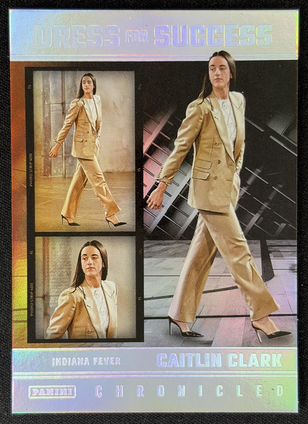 Caitlin Clark 2025 Panini Chronicled Dress For Success Holo Fever 67