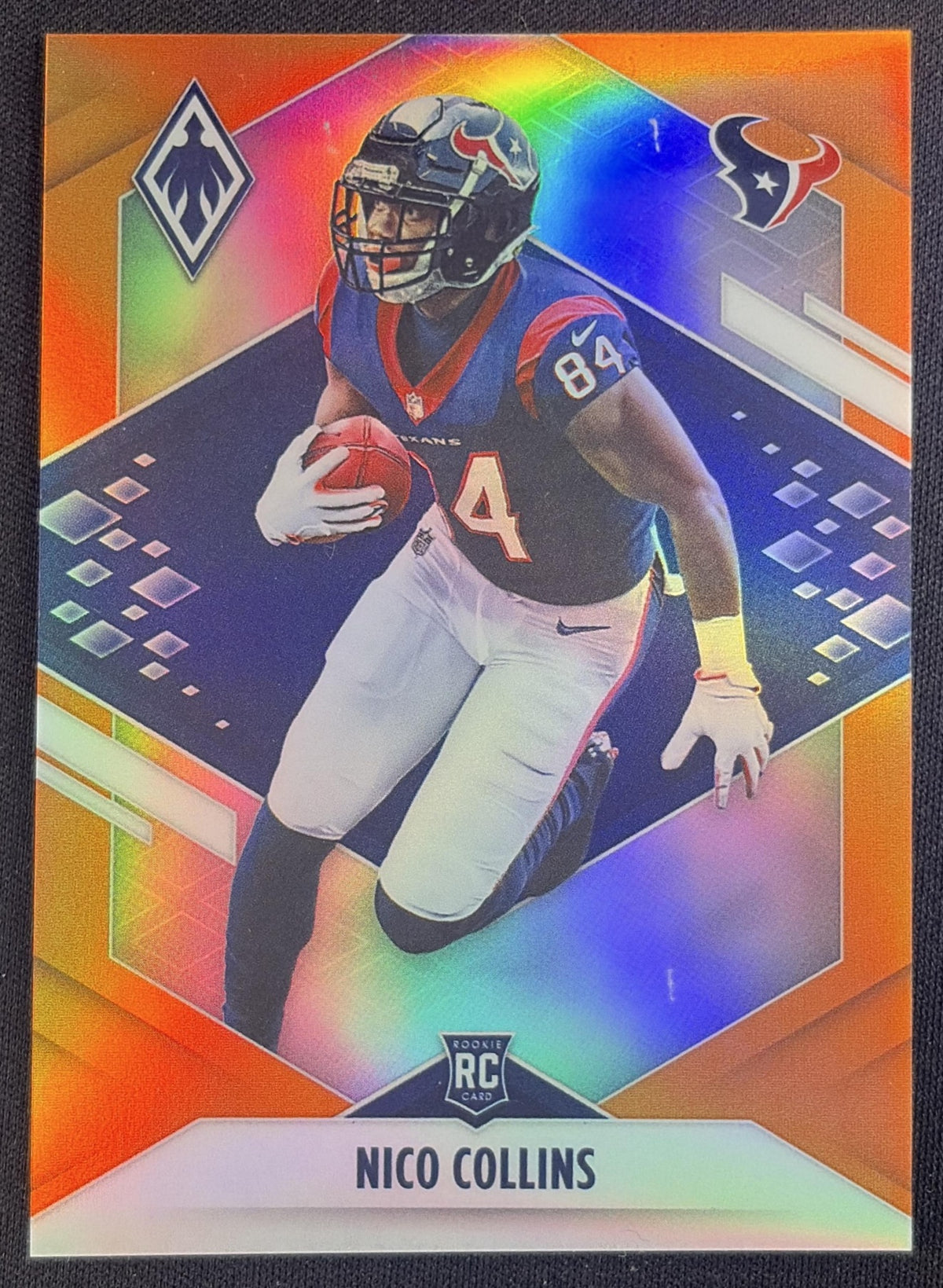 Nico Collins 2021 Panini Phoenix Orange /99 Texans Sports Trading Card