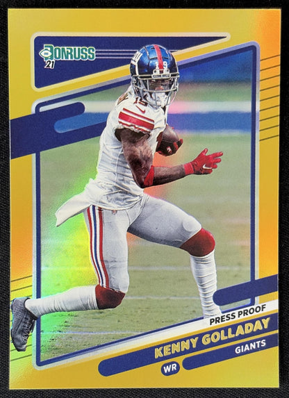 Kenny Golladay 2021 Panini Donruss Press Proof Premium Giants Sports Trading Card
