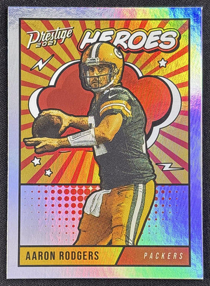 Aaron Rodgers 2021 Panini Prestige Heroes Packers