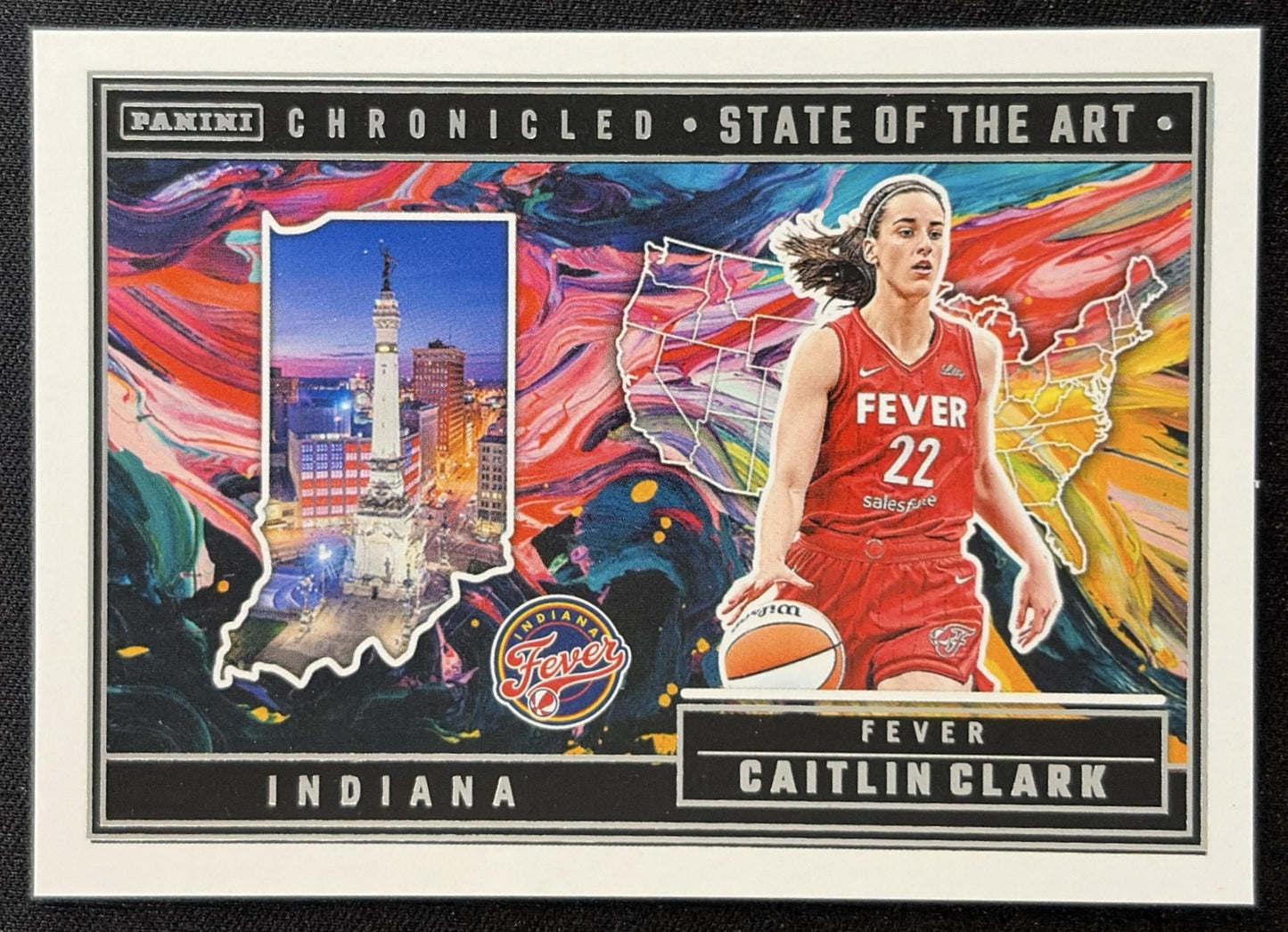 Caitlin Clark 2025 Panini Chronicled State of the Art Fever 85 Sports Trading Card