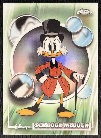 Scrooge McDuck 2026 Topps Chrome Disney Refractor Ducktales Front