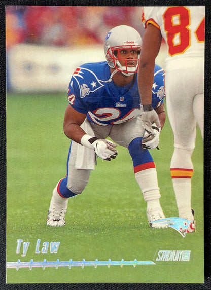 Ty Law 1999 Topps Stadium Club Patriots front