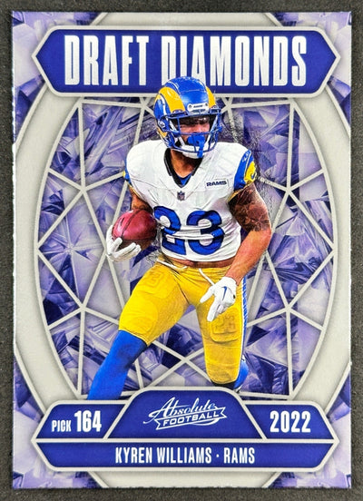Kyren Williams 2025 Absolute Draft Diamonds Rams Sports Trading Card