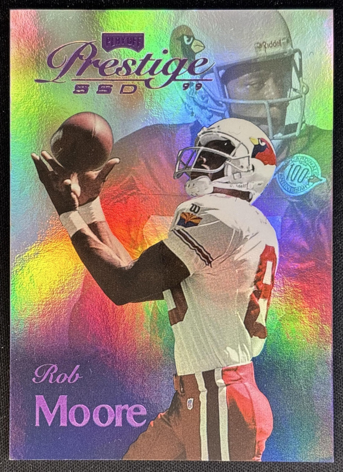 Rob Moore 1999 Playoff Prestige SSD Spectrum Purple /500 Cardinals Football