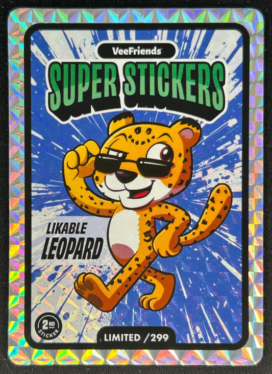 Super Stickers 2025 Likable Leopard VeeFriends /299