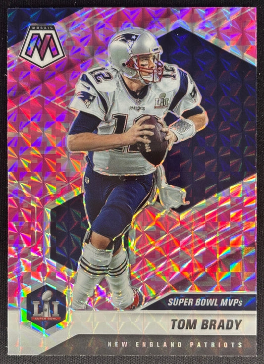 Tom Brady 2021 Mosaic Prizm Camo Pink Patriots