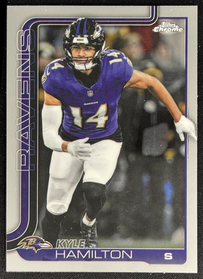 Kyle Hamilton 2025 Topps Chrome Ravens Default Title Sports Trading Cards