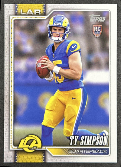 Ty Simpson 2026 Topps Flagship Rookie Rams Sports Trading Card