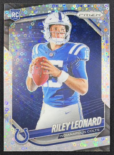 Riley Leonard 2025 Panini Prizm Rookie Variations No Huddle Colts Indianapolis Colts Sports Trading Card