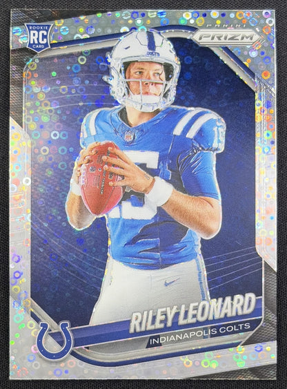 Riley Leonard 2025 Panini Prizm Rookie Variations No Huddle Colts Indianapolis Colts