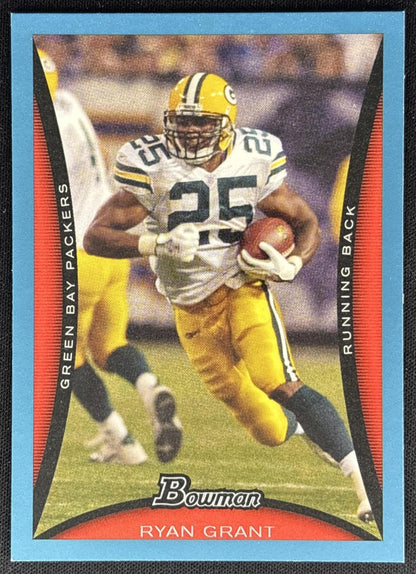 Ryan Grant 2008 Bowman Blue /500 Packers front