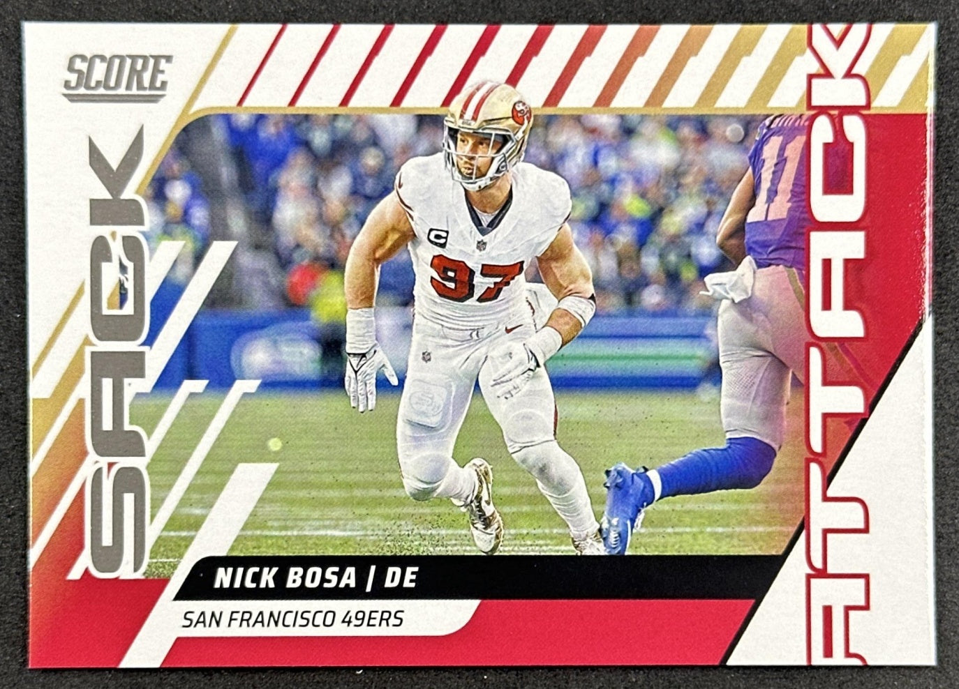Nick Bosa Sack Attach Score 49ers