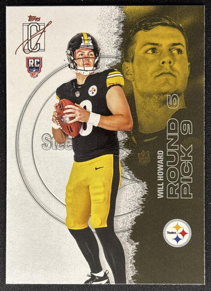 Will Howard 2025 Topps Signature Class Rookie Steelers front
