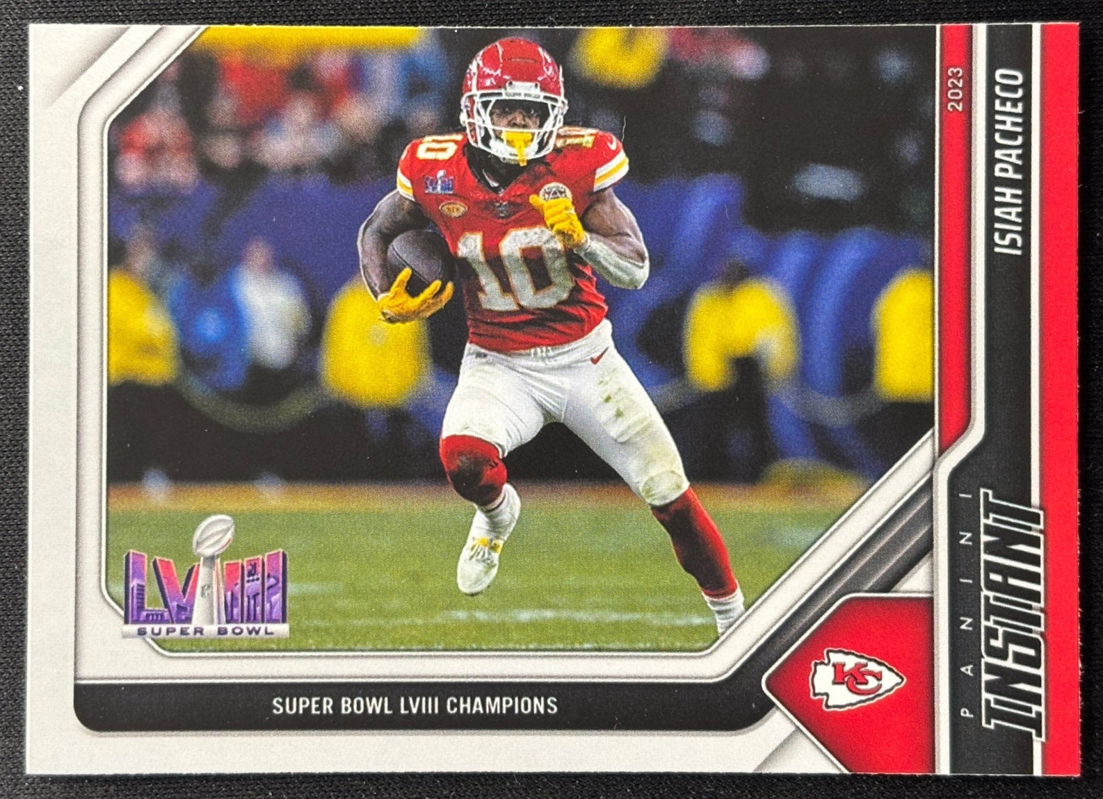 Isiah Pacheco 2023 Instant Kansas City Chiefs Super Bowl LVIII Champions