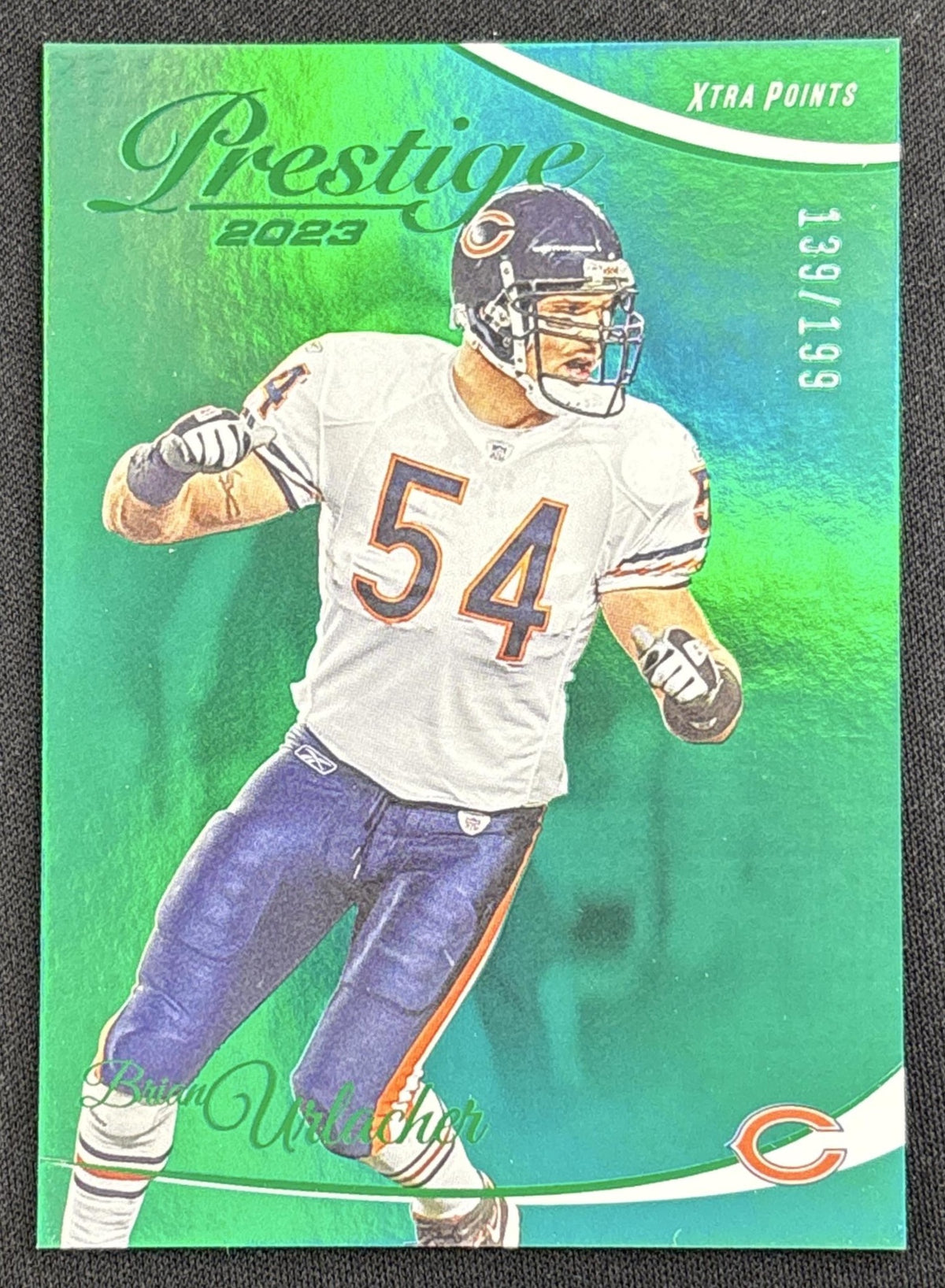 Brian Urlacher 2023 Panini Prestige Xtra Points Green /199 Bears