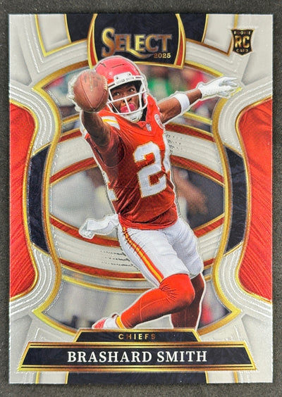 Brashard Smith 2025 Select Concourse Chiefs Sports Trading Cards