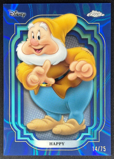 Happy 2024 Chrome Disney Blue Lava Refractor /75 Snow White and the Seven Dwarfs