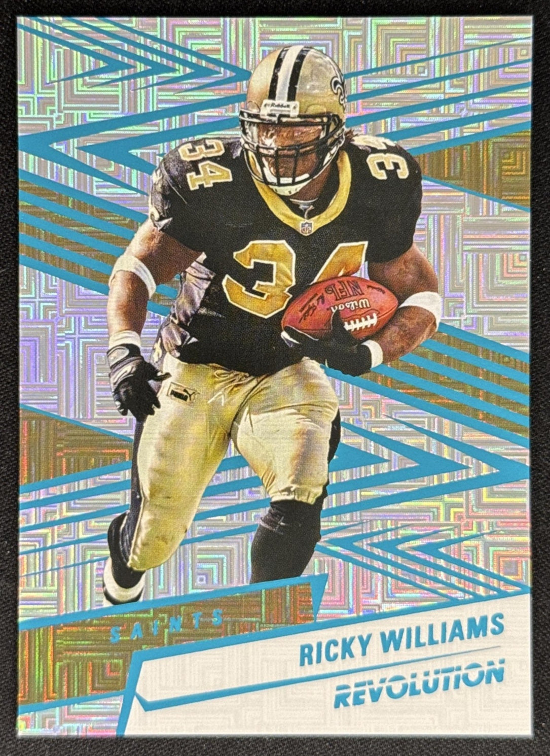 Ricky Williams 2025 Panini Revolution Teal Levels /499 Saints Sports Trading Card
