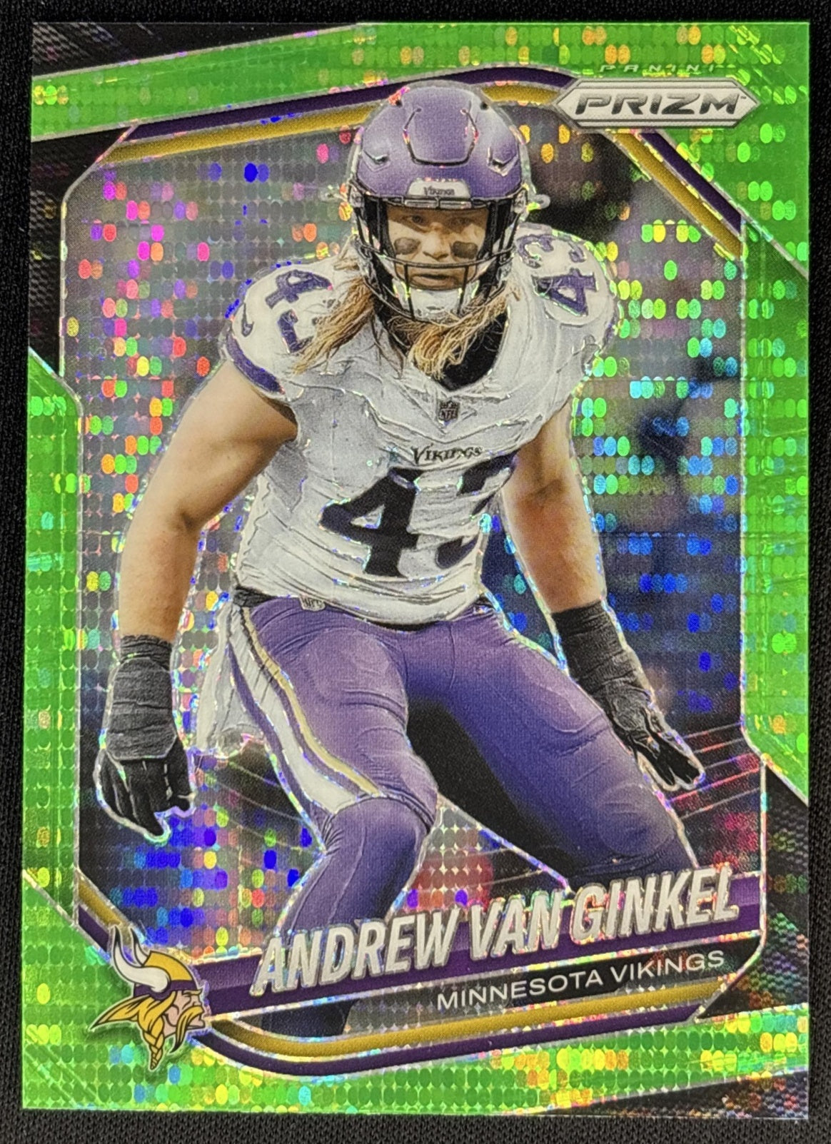 Andrew Van Ginkel 2025 Panini Prizm Neon Green Pulsar Vikings