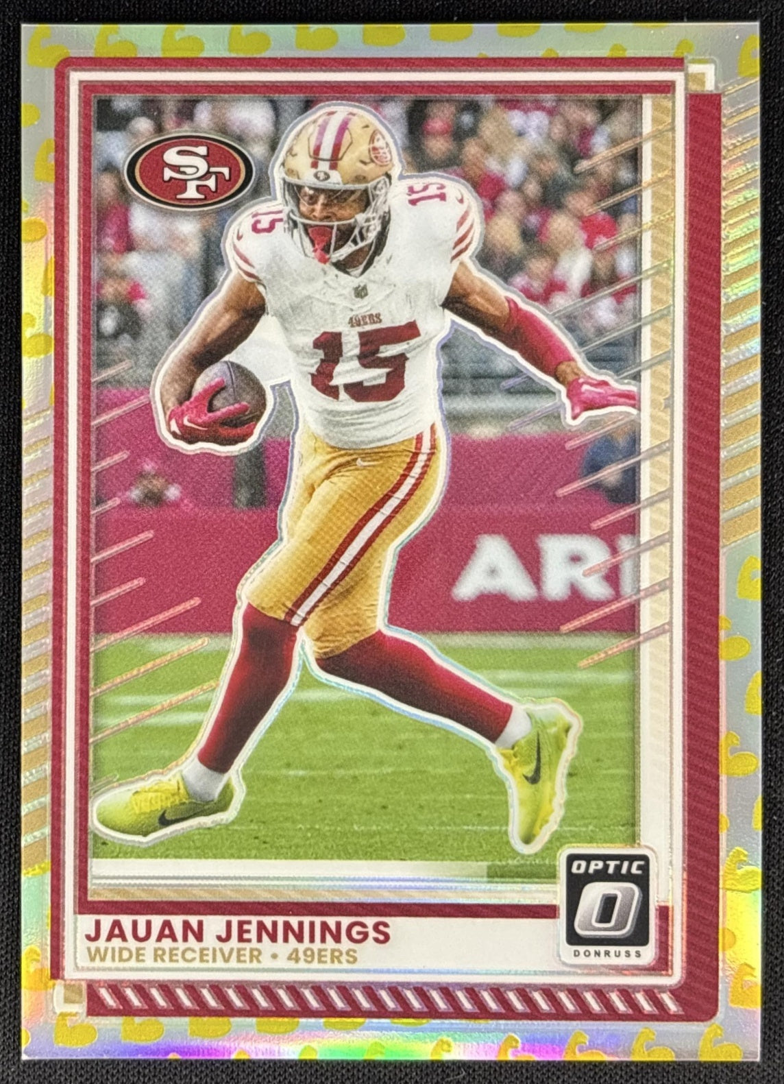 Jauan Jennings 2025 Panini Donruss Optic Flex Prizm /199 49ers Sports Trading Cards