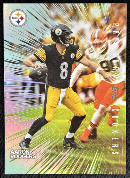 Aaron Rodgers 2026 Topps Pressure Cookers Steelers