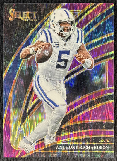 Anthony Richardson 2025 Panini Select Club Level Purple Prizm Shock /699 Colts