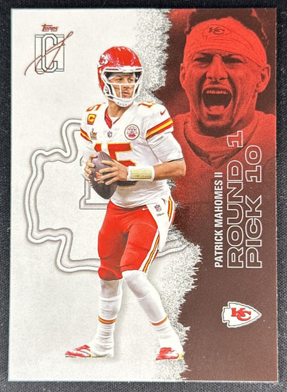 Patrick Mahomes II 2025 Topps Signature Class Chrome Veteran Chiefs front