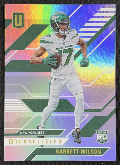 Garrett Wilson 2022 Panini Chronicles Unparalleled Jets