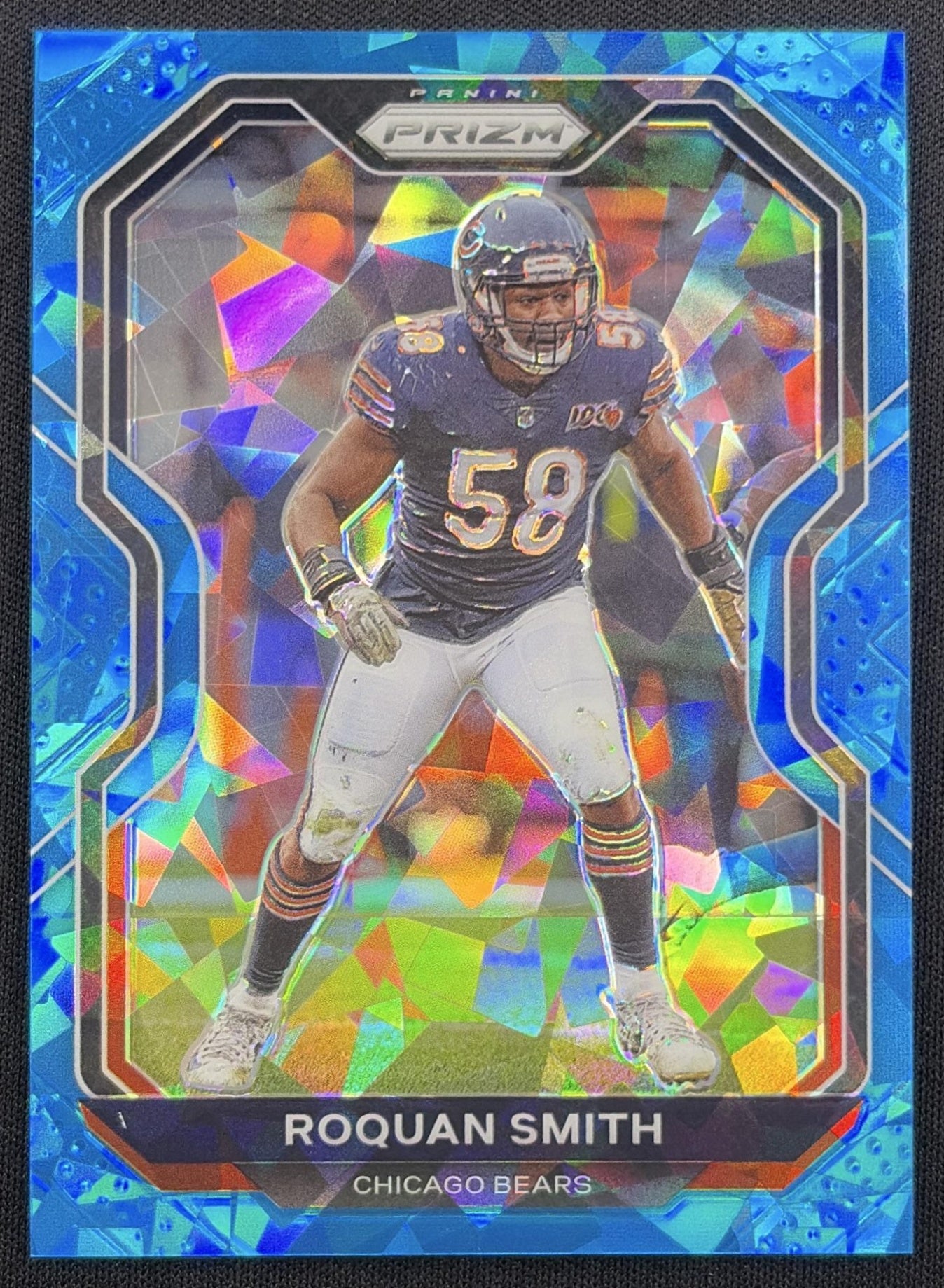 Roquan Smith 2020 Panini Prizm Blue Ice /99 Bears