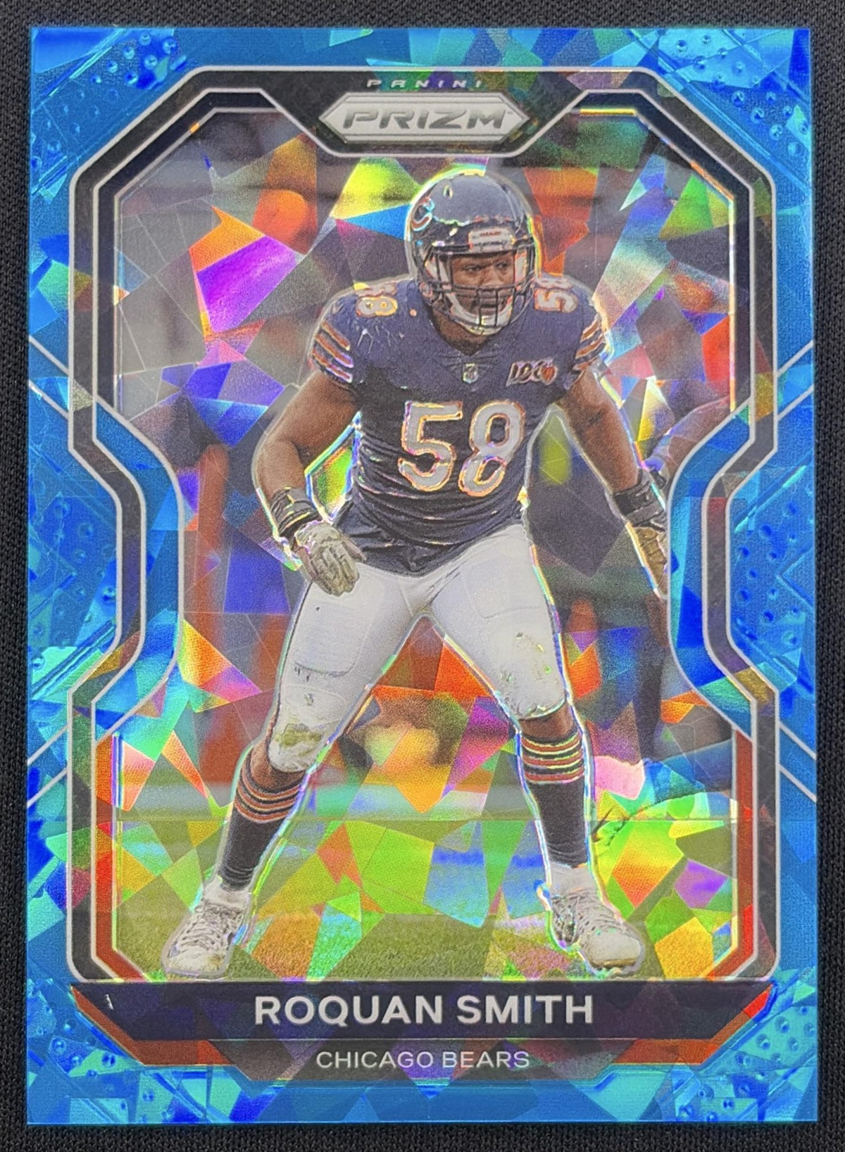 Roquan Smith 2020 Panini Prizm Blue Ice /99 Bears