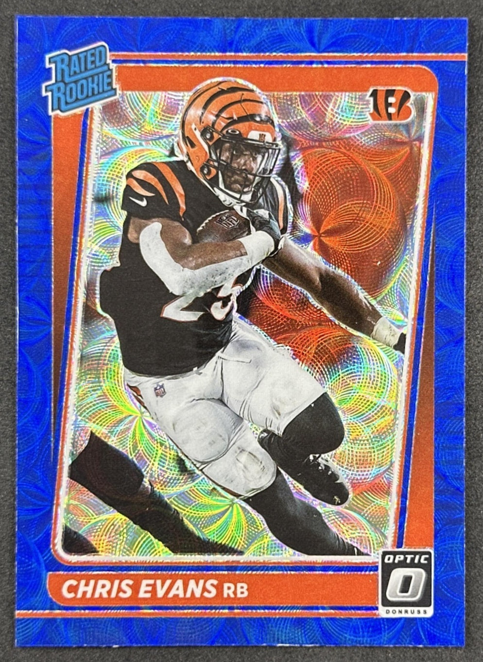 Chris Evans 2021 Panini Donruss Optic Blue Scope Bengals
