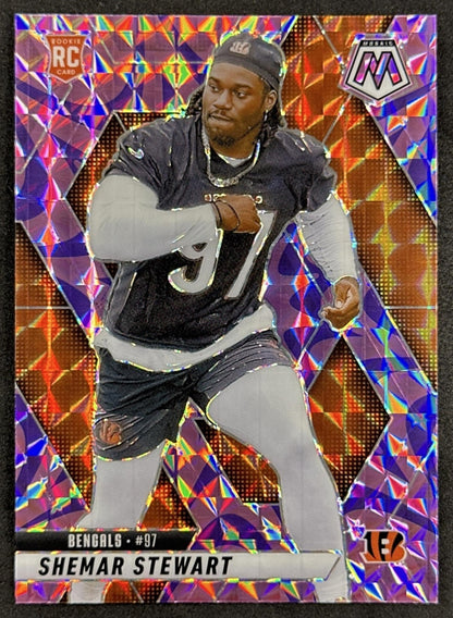 Shemar Stewart 2025 Panini Mosaic Reactive Purple Rookie Bengals