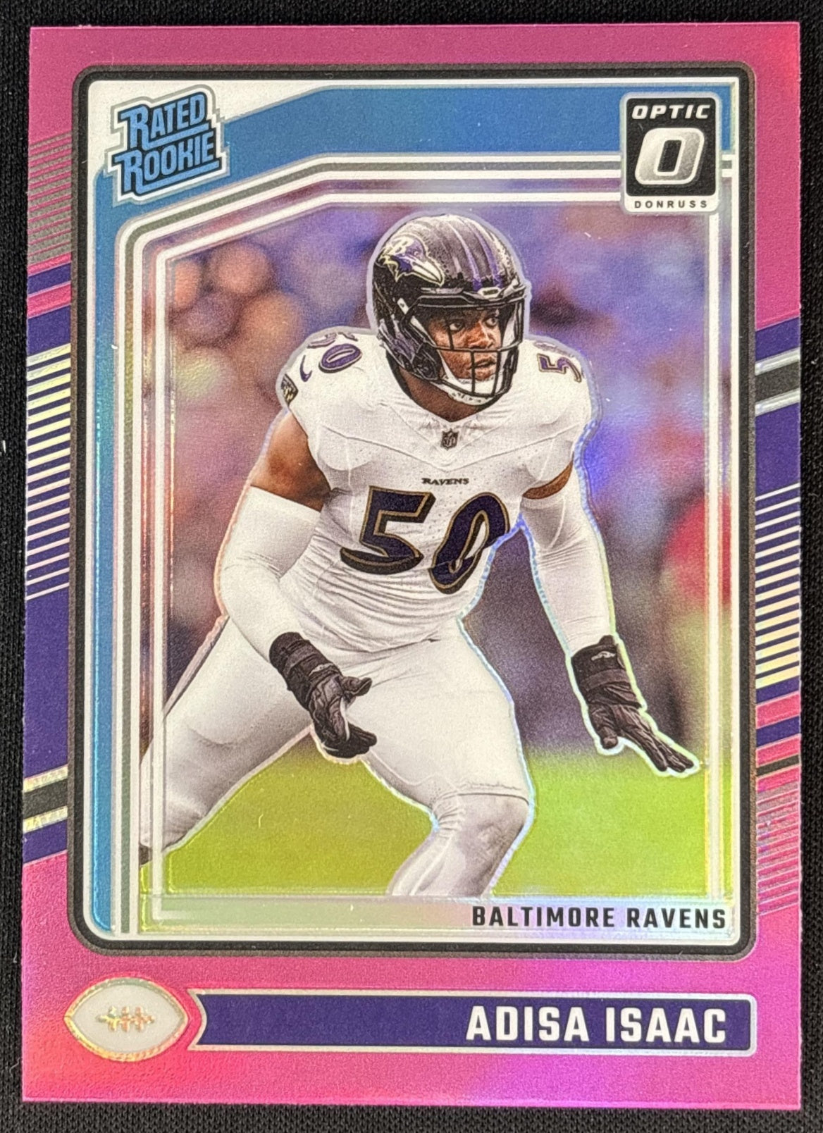 Adisa Isaac 2024 Panini Donruss Optic Pink Ravens