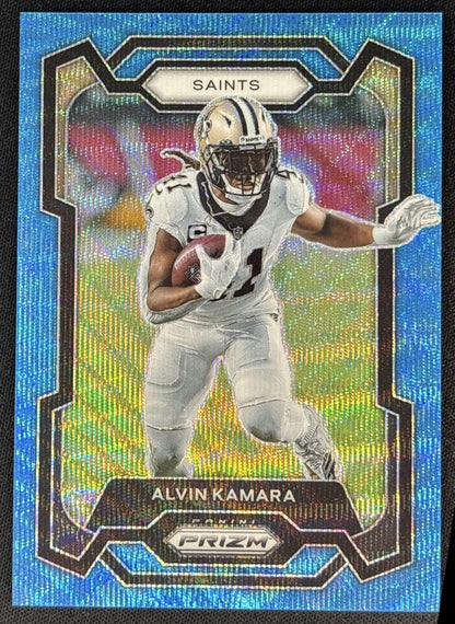 Alvin Kamara 2022 Panini Prizm Blue Wave /199 Saints