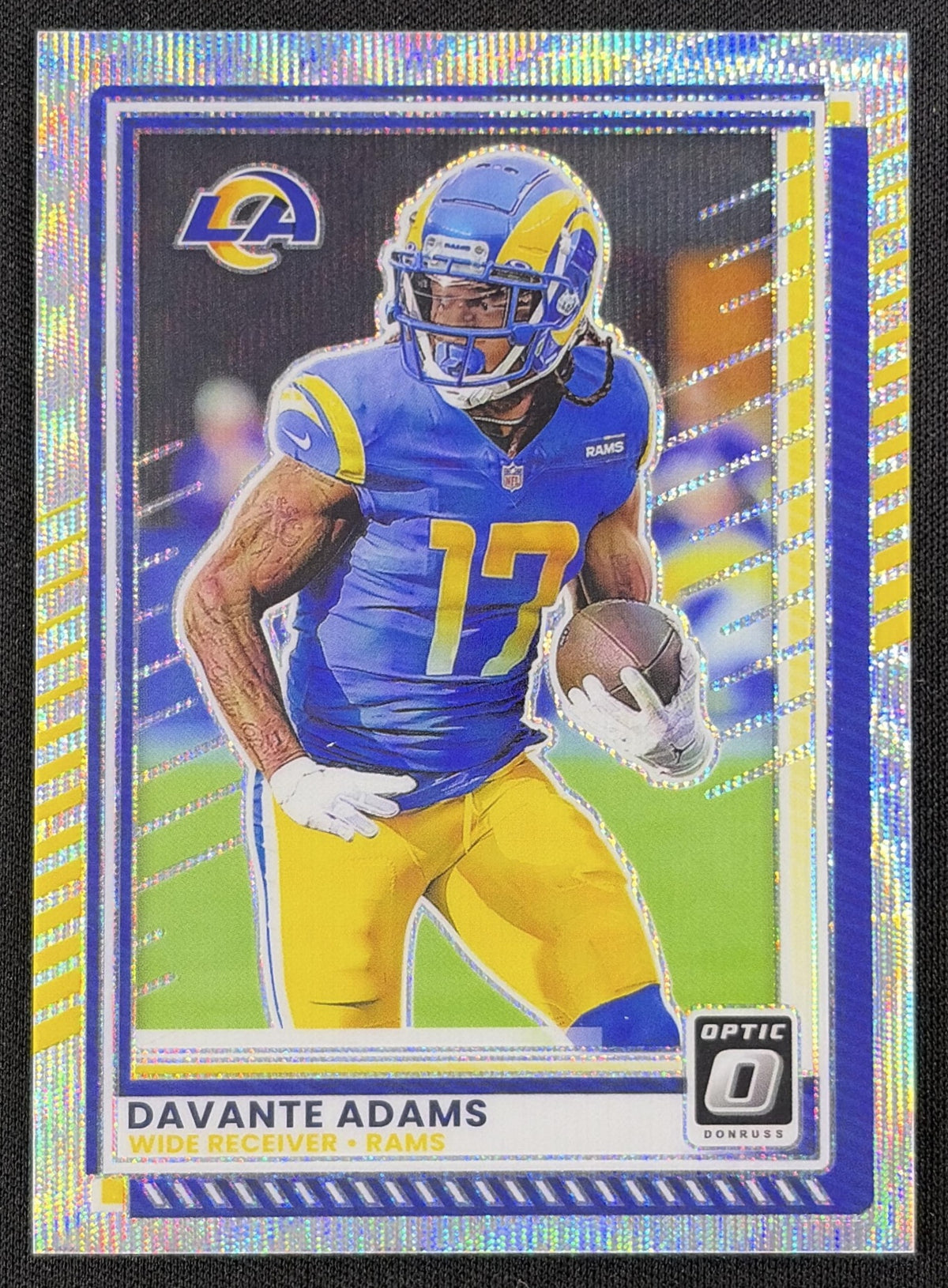 Davante Adams 2025 Panini Donruss Optic Wave Prizm /300 Rams