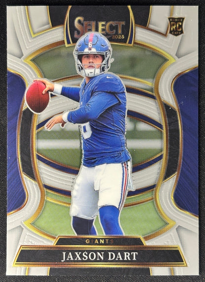 Jaxson Dart 2025 Select Concourse Giants Sports Trading Card