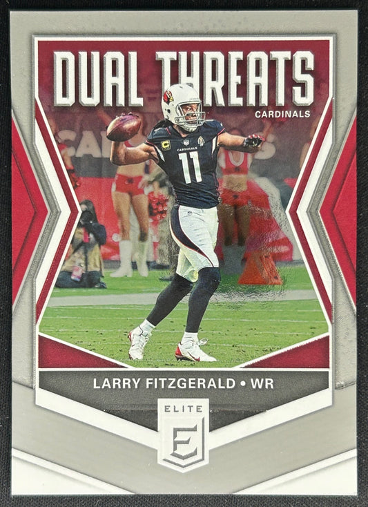 Larry Fitzgerald 2019 Panini Donruss Elite Dual Threats /299 Cardinals Sports Trading Cards