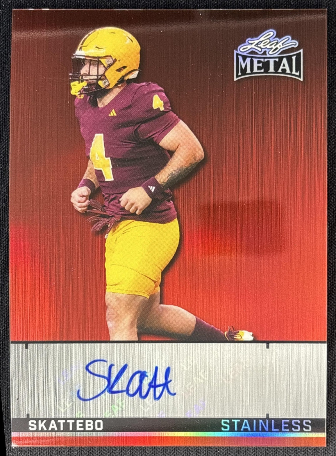 Cameron Skattebo 2026 Leaf Metal Auto /4 Giants