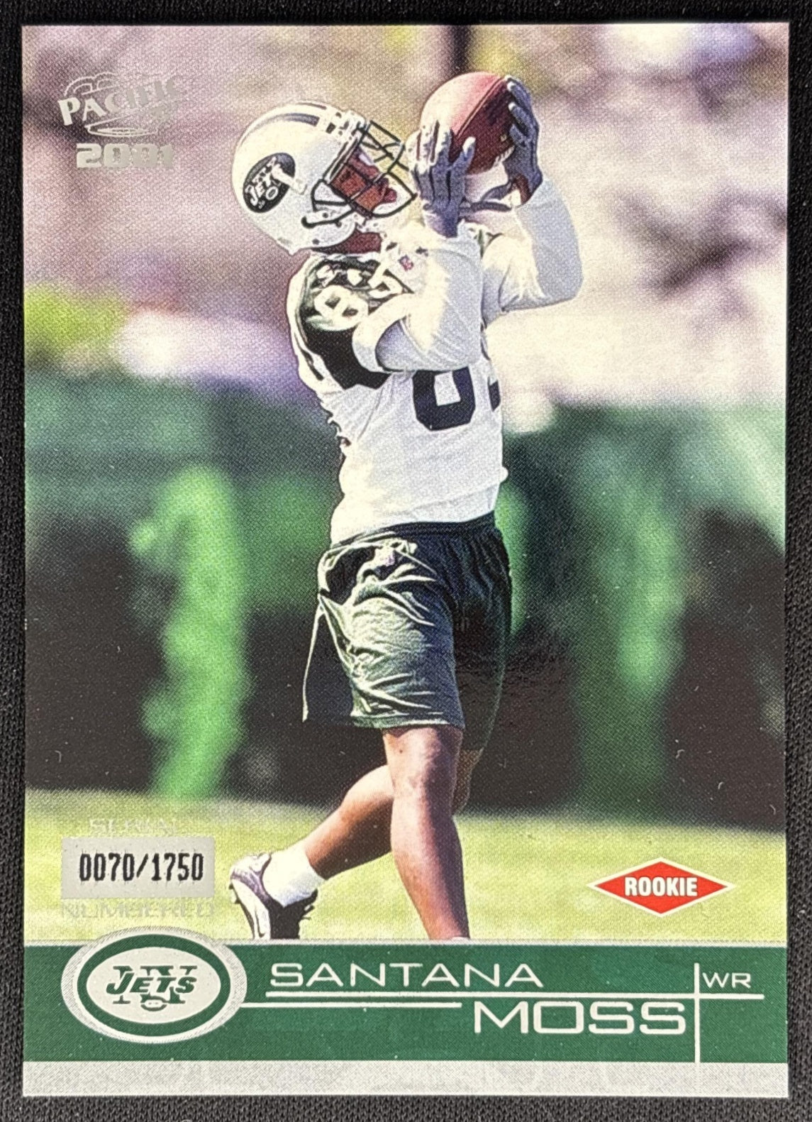 Santana Moss 2001 Pacific /1750 Jets front