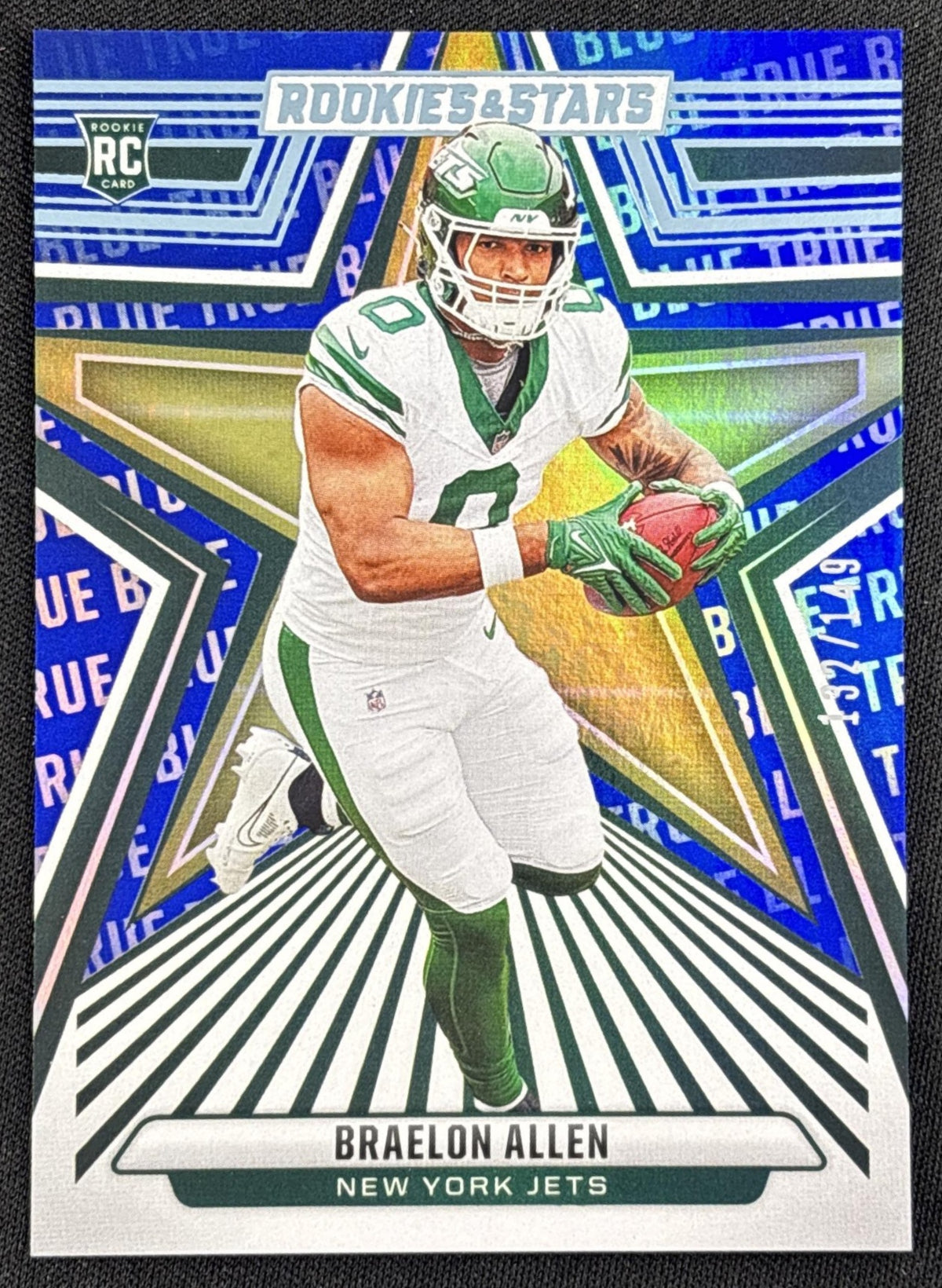 Braelon Allen 2024 Panini Rookies & Stars True Blue /149 Jets