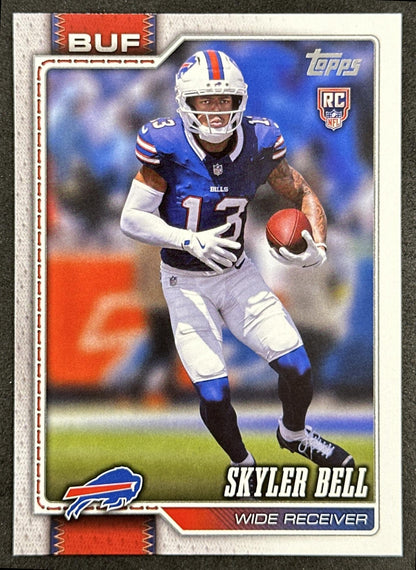Skyler Bell 2026 Topps Flagship Rookie Bills Sports Trading Card
