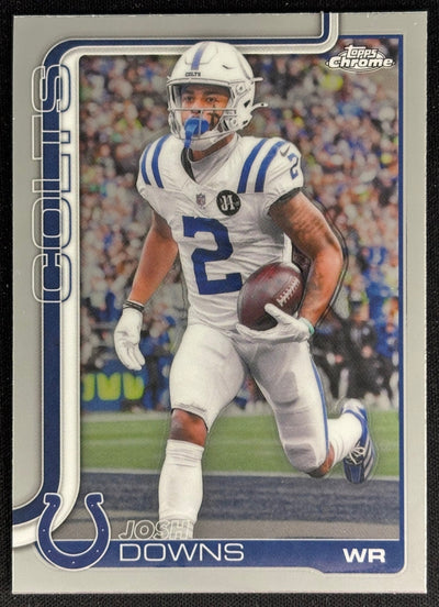Josh Downs 2025 Topps Chrome Colts Sports Trading Cards