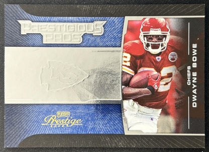 Dwayne Bowe 2008 Playoff Prestige Prestigious Pros Blue /1000 Chiefs front