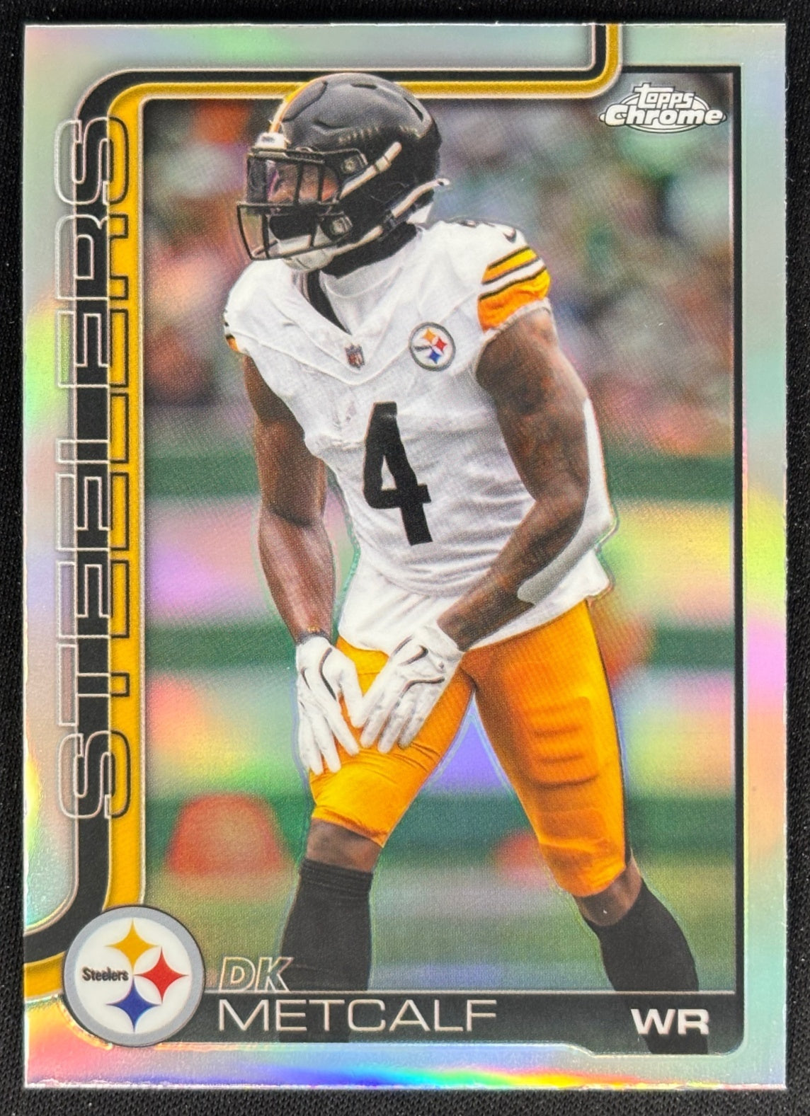 DK Metcalf 2025 Topps Chrome Refractor Steelers Default Title Football