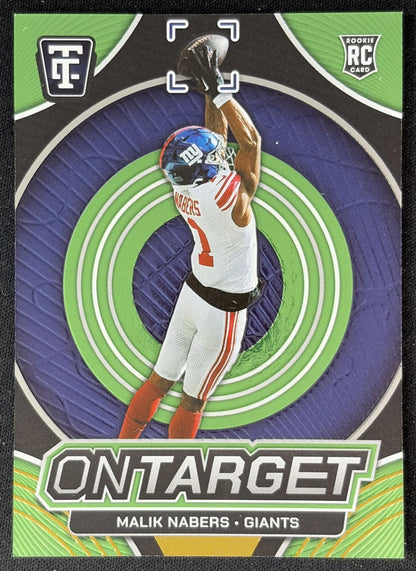 Malik Nabers 2024 Panini Certified Rookies Bronze Mirror /299 Giants front